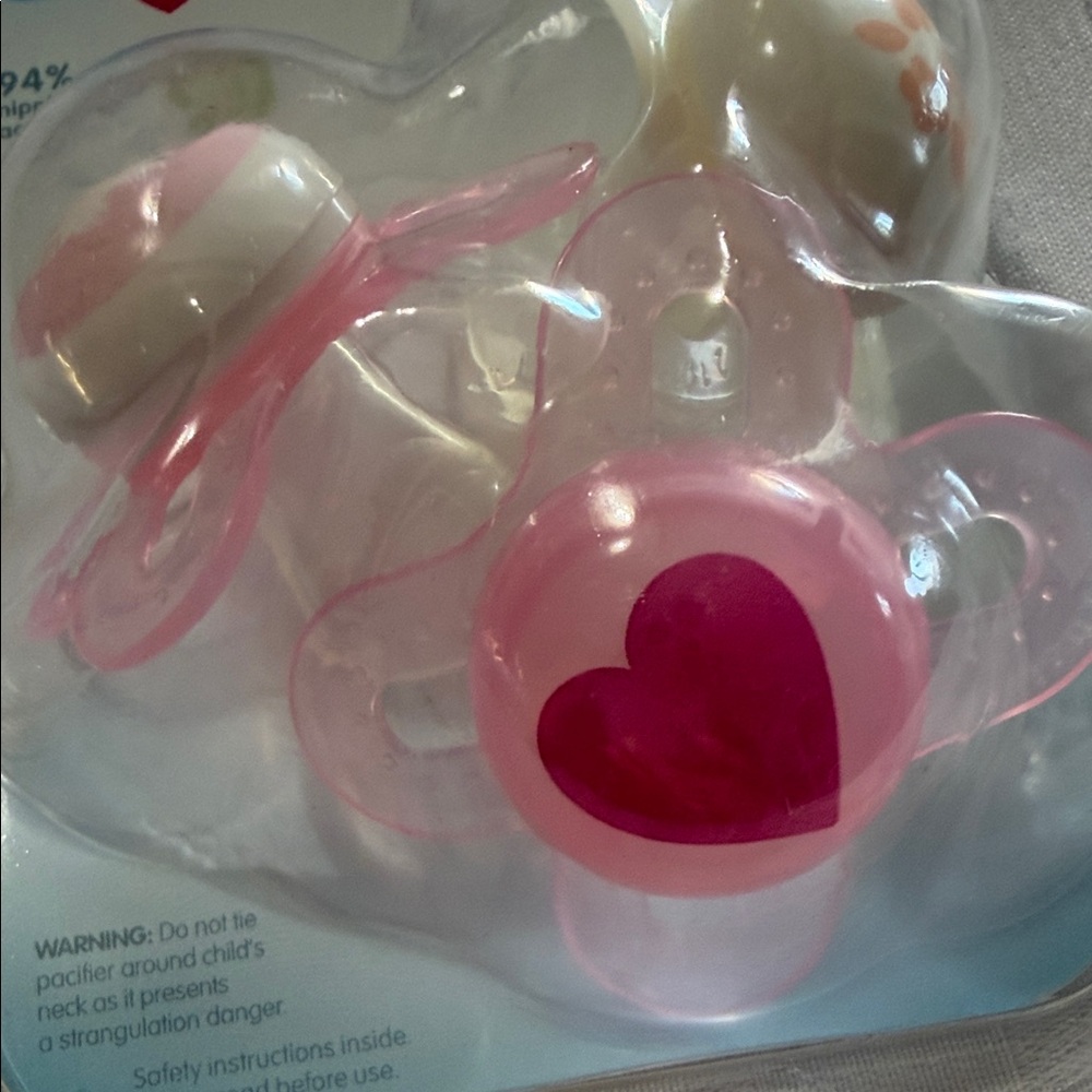 MAM Original Start Baby Pacifiers - Pink and White - Picture 3 of 4
